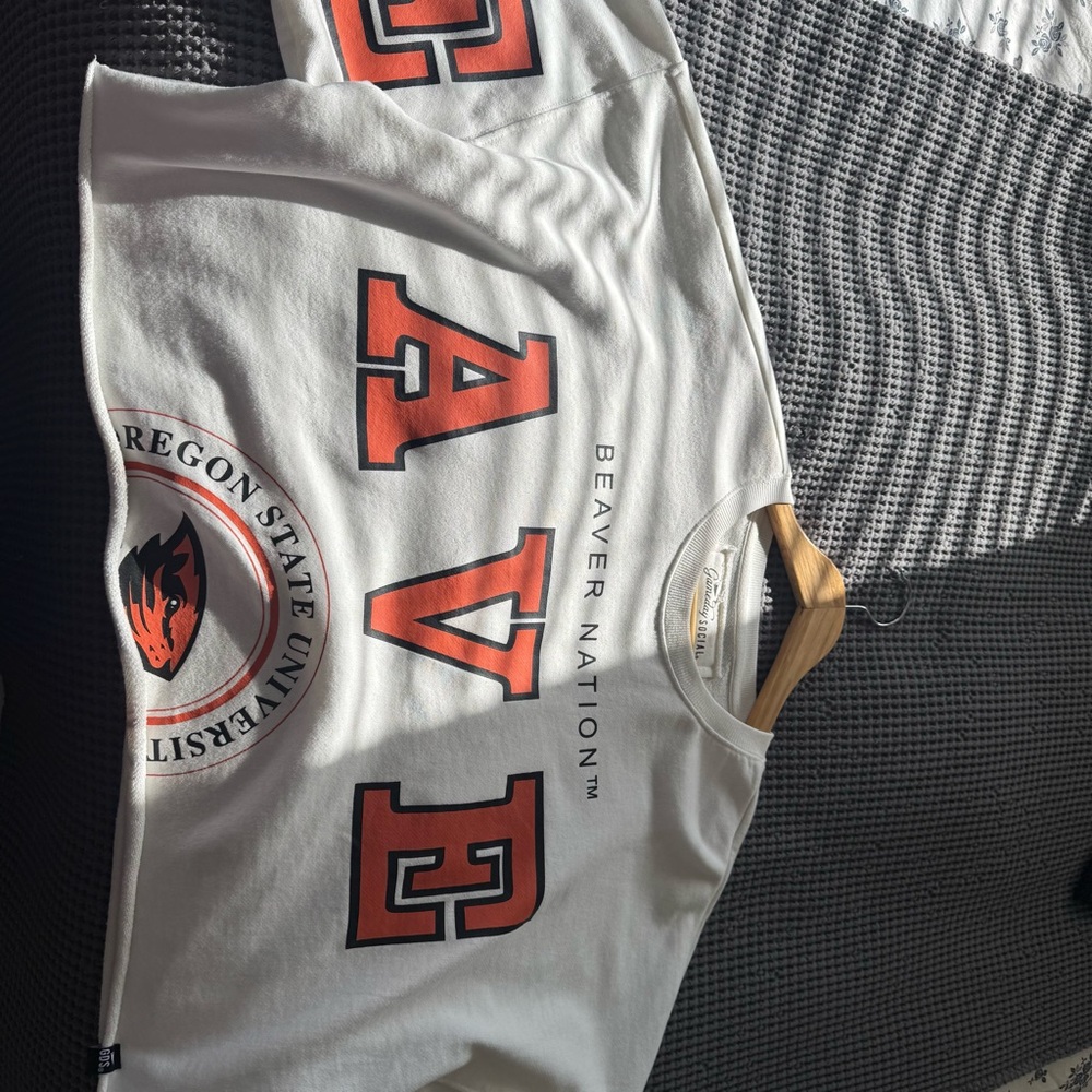 White Oregon State University Graphic Tee